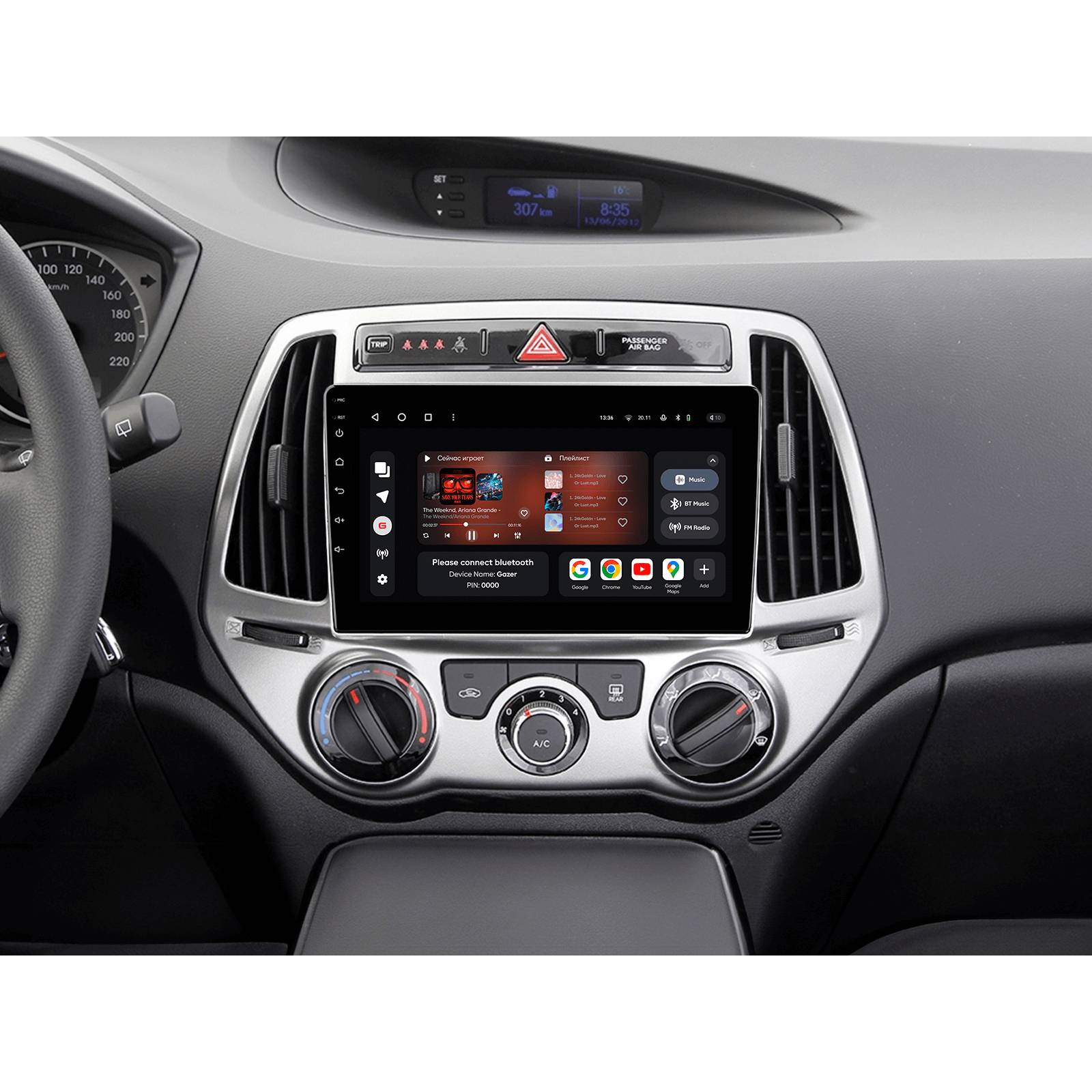 Покупка Автомагнітола GAZER T6009-PB для Hyundai i20 1 PB 2012-2014 (78248)