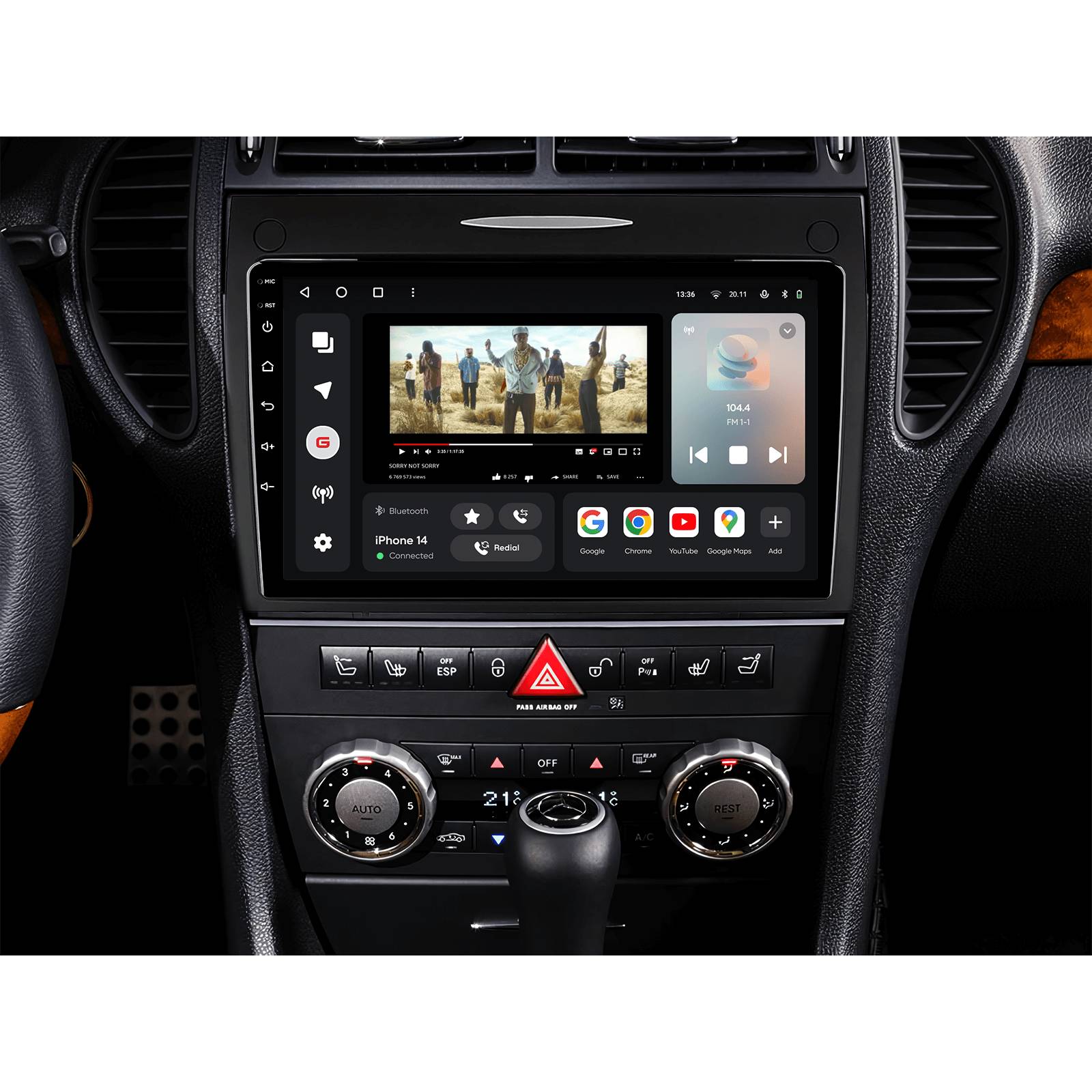 Зображення Автомагнітола GAZER T6009-R171 для Mercedes-Benz SLK-Class R171 2004-2011 (78276)