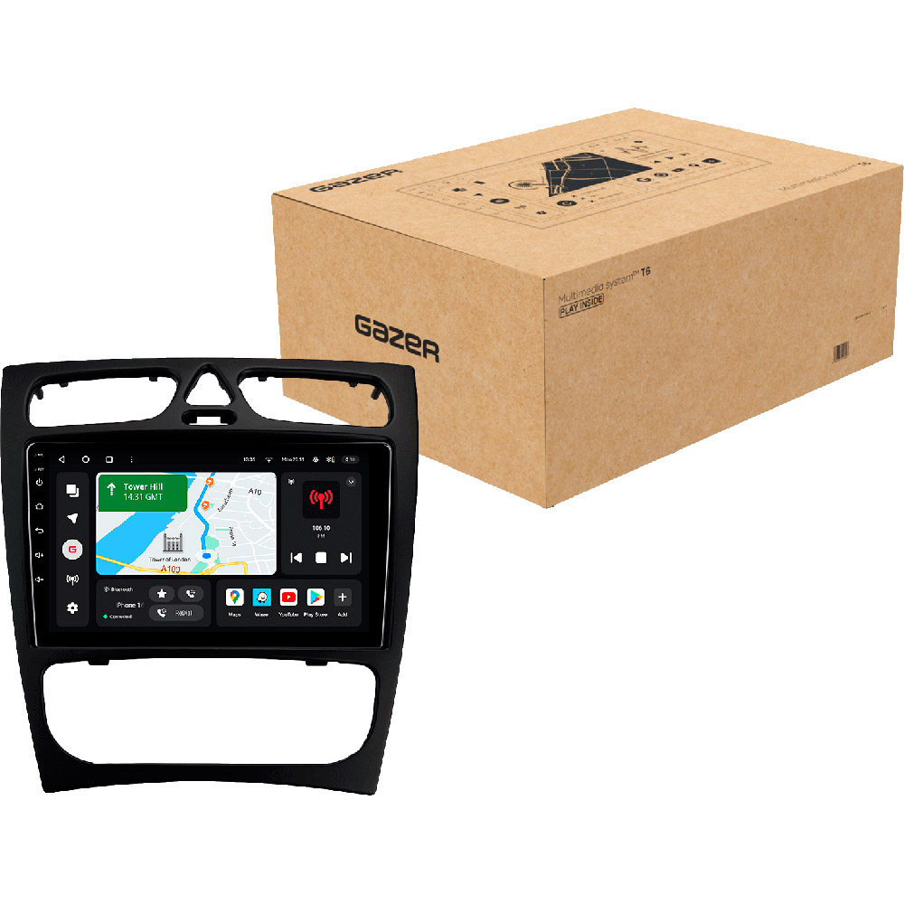 В интернет магазине Автомагнитола GAZER T6009-W203 для Mercedes-Benz C-Class (S203, CL203, W203) 2000-2004
