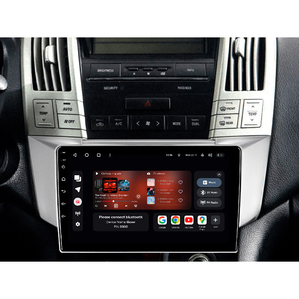 Фото Автомагнитола GAZER T6009-XU30 для Lexus RX300, RX330, RX350, RX400H 2003-2009