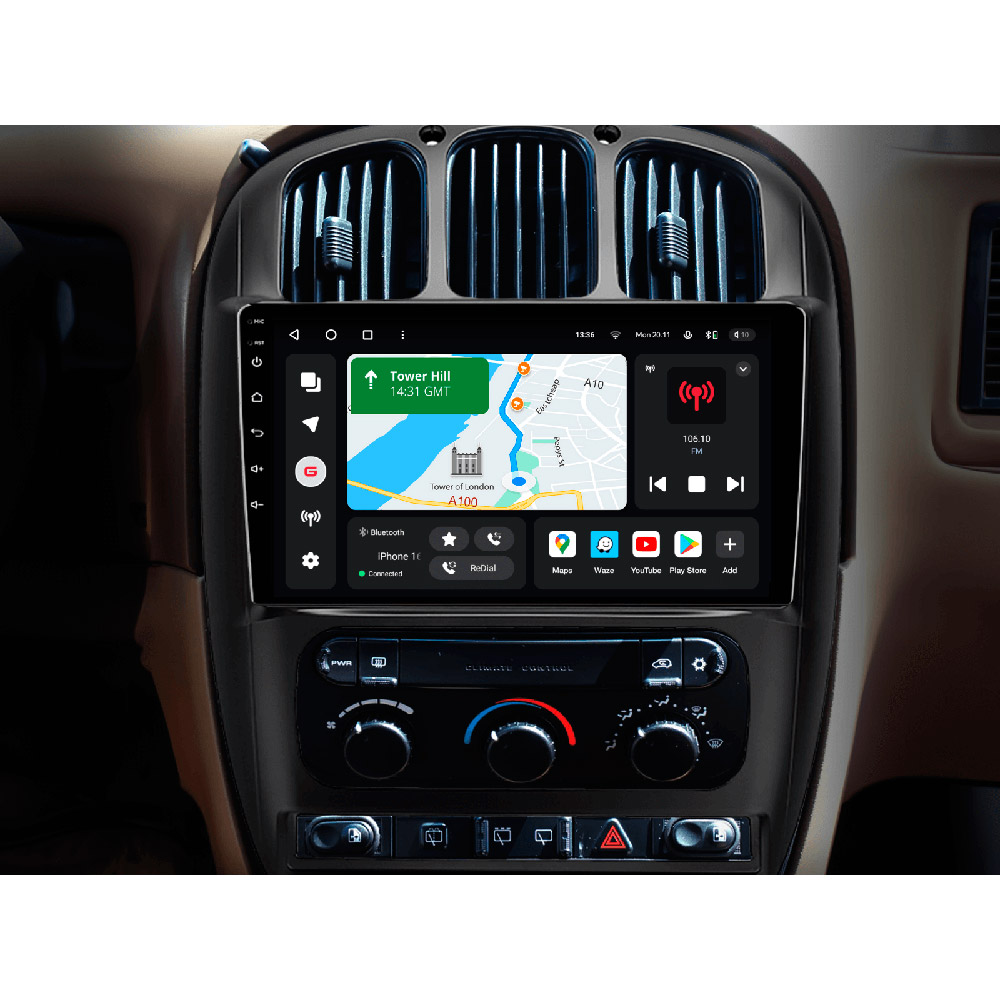 Автомагнитола GAZER T6010-CRS/L для Chrysler Voyager RG RS, Town & Country RS 2000-2007 Тип устройства мультимедийный центр