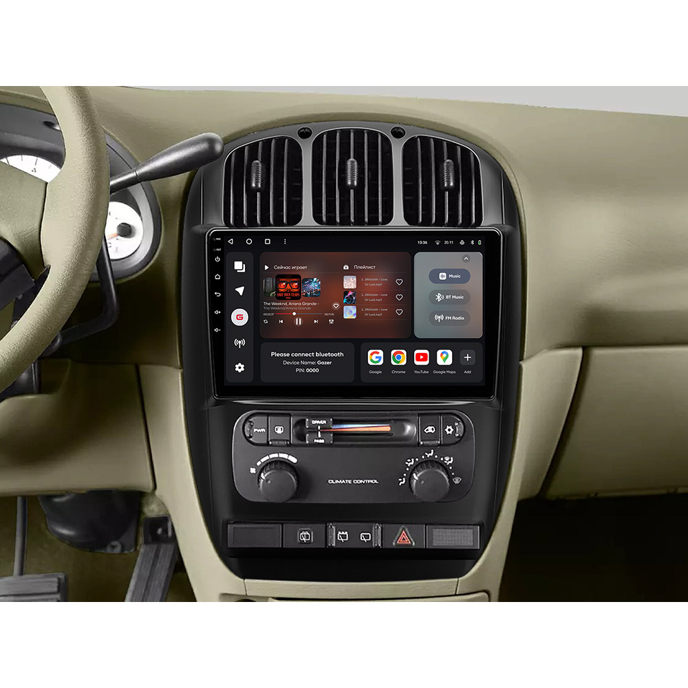 Фото Автомагнітола GAZER T6010-CRS/L для Dodge Caravan 4 2000-2007
