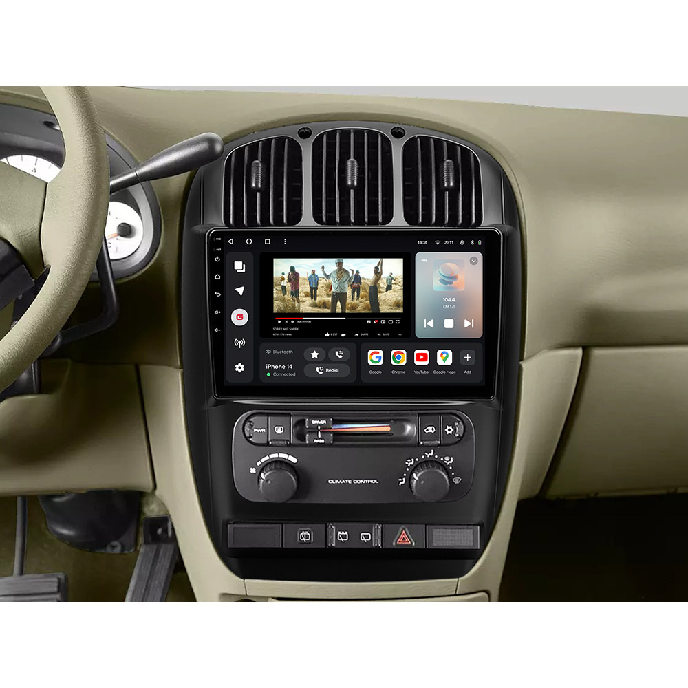 Автомагнітола GAZER T6010-CRS/L для Dodge Caravan 4 2000-2007 Розмір DIN 2 DIN