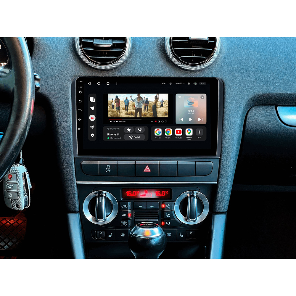 Внешний вид Автомагнитола GAZER T6009-8P PRO для Audi A3 2 2003-2013, S3 2 2006-2012, RS3 1 2011-2012 (79212)