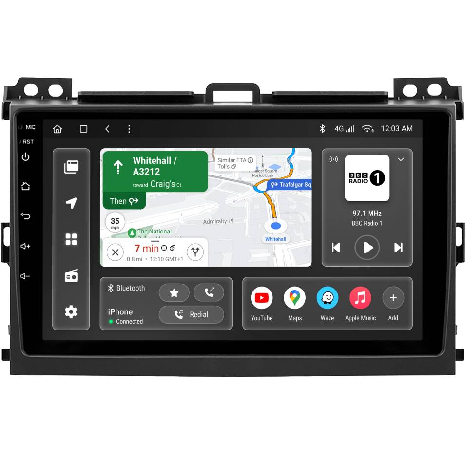 Автомагнітола GAZER T6009-J120/L для Toyota Land Cruiser Prado 3 (J120) 2002-2009 (79640) Автомагнітола GAZER T6009-J120/L для Toyota Land Cruiser Prado 3 (J120) 2002-2009 (79640)