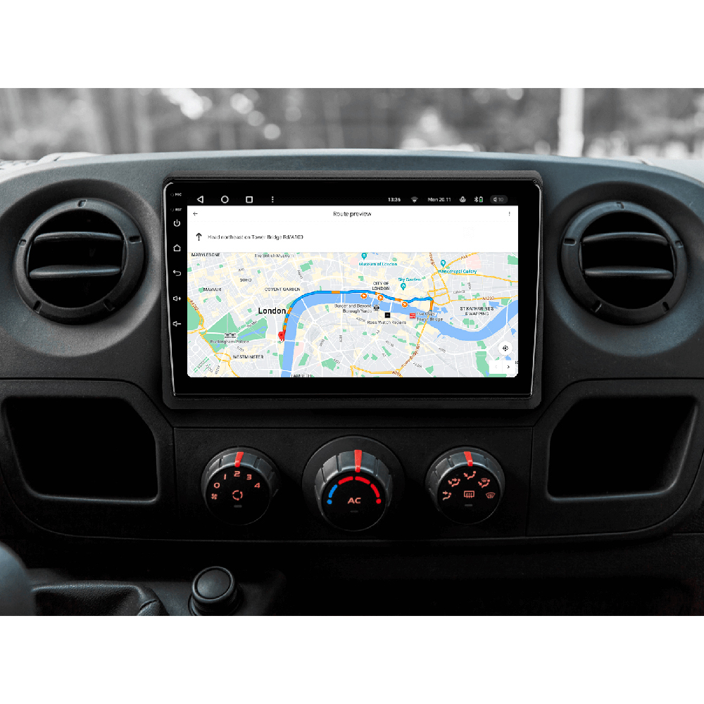 Автомагнитола GAZER T6010-NV400 для Renault Master 2010-2019 Модель автомобиля Renault Master 2010-2019