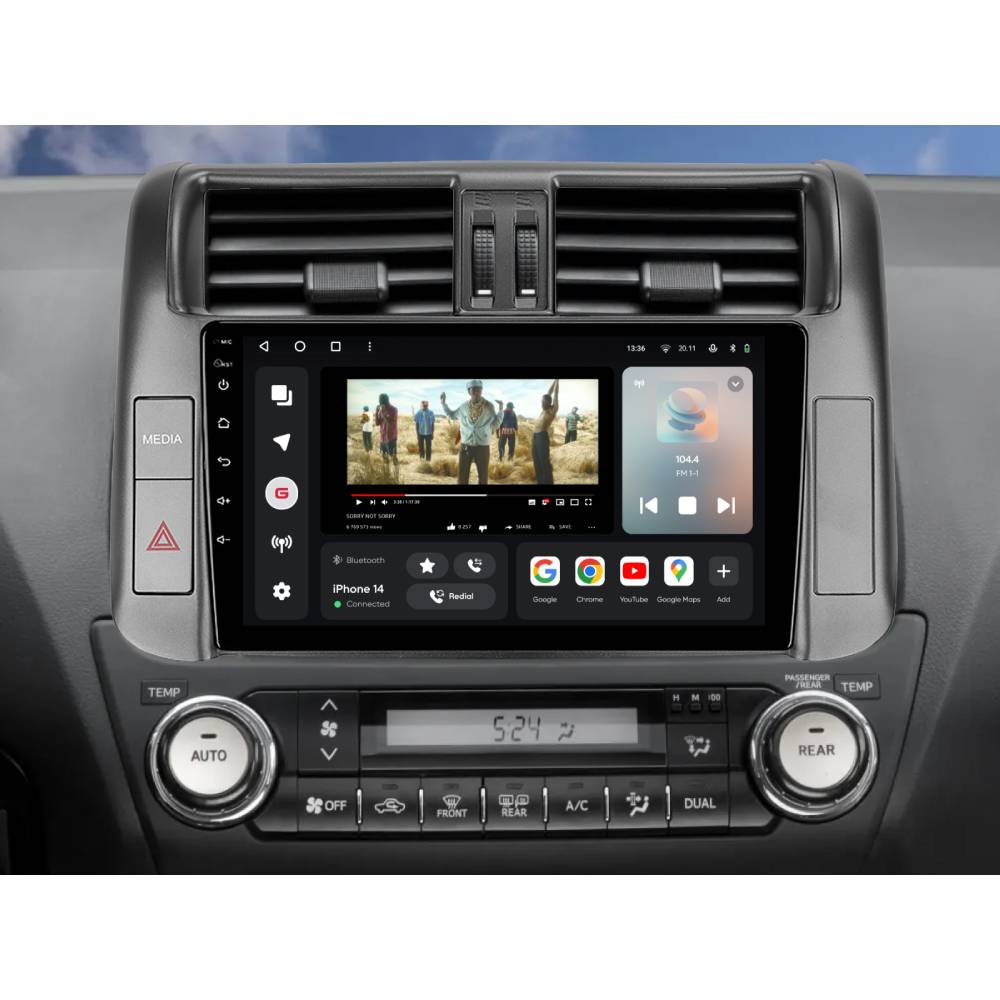 Автомагнітола GAZER T6009-J150/H для Toyota Land Cruiser Prado 4 (J150) 2009-2013 (79644) Модель автомобіля Toyota Land Cruiser Prado 4 (J150) 2009-2013