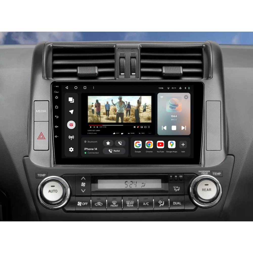 Автомагнітола GAZER T6009-J150/L для Toyota Land Cruiser Prado 4 (J150) 2009-2013 (79646) Модель автомобіля Toyota Land Cruiser Prado 4 (J150) 2009-2013
