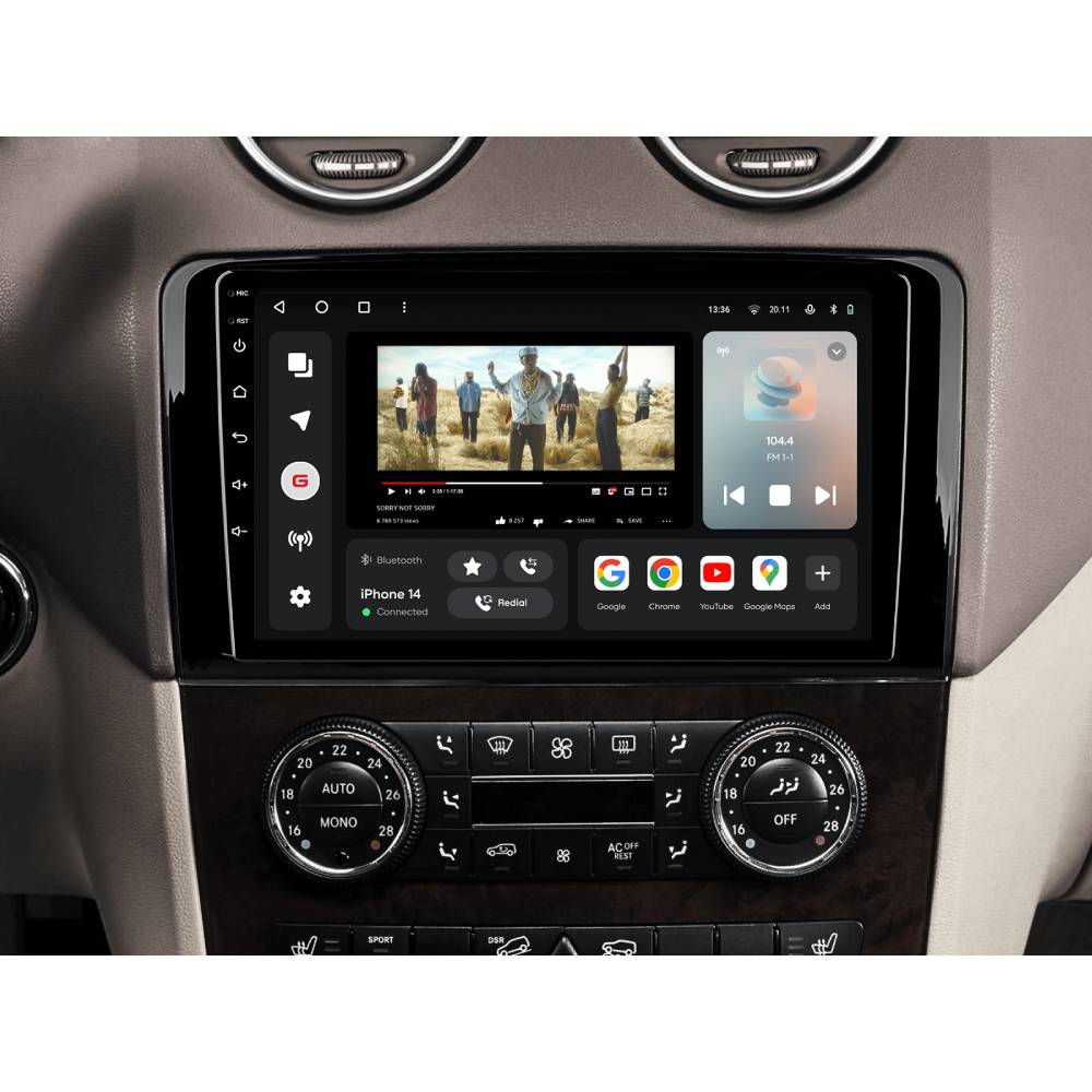 Автомагнітола GAZER T6009-W164 PRO для Mercedes-Benz ML, GL, ML350, GL320 (W164, X164) (80026) Модель автомобіля Mercedes-Benz ML, GL, ML350, GL320 (W164, X164) 2005-2009