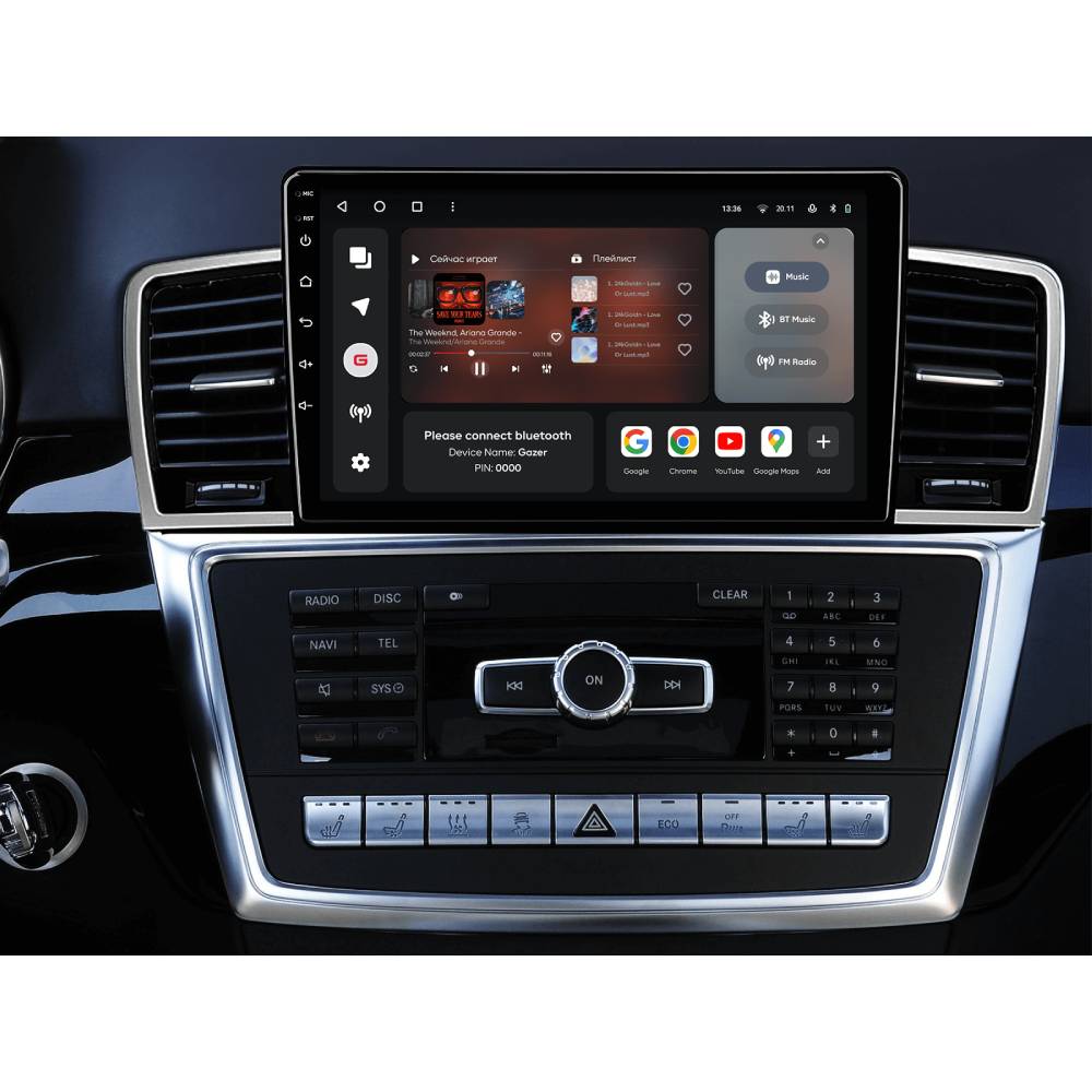 Автомагнітола GAZER T6009-W166 PRO для Mercedes-Benz ML, (W166) 2011-2015 (80028) Тип пристрою мультимедійний центр