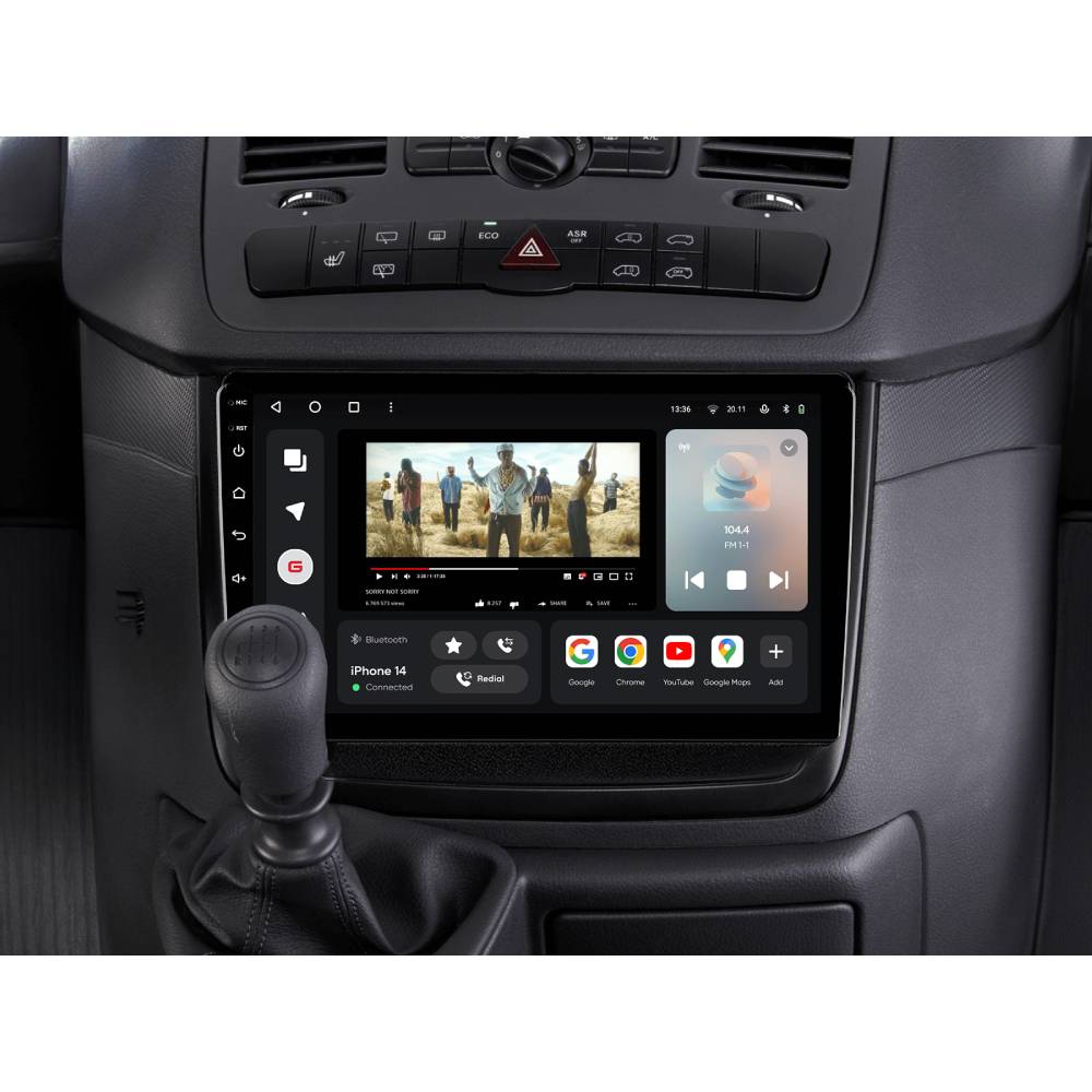 Автомагнітола GAZER T6009-W639 PRO для Mercedes-Benz Vito (W639) 2010-2015 (80050) Модель автомобіля Mercedes-Benz Vito (W639) 2010-2015