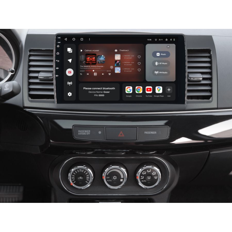 Автомагнітола GAZER T6010-CY/H PRO (80293) Модель автомобіля Mitsubishi Lancer 10 (CY) 2007-2012