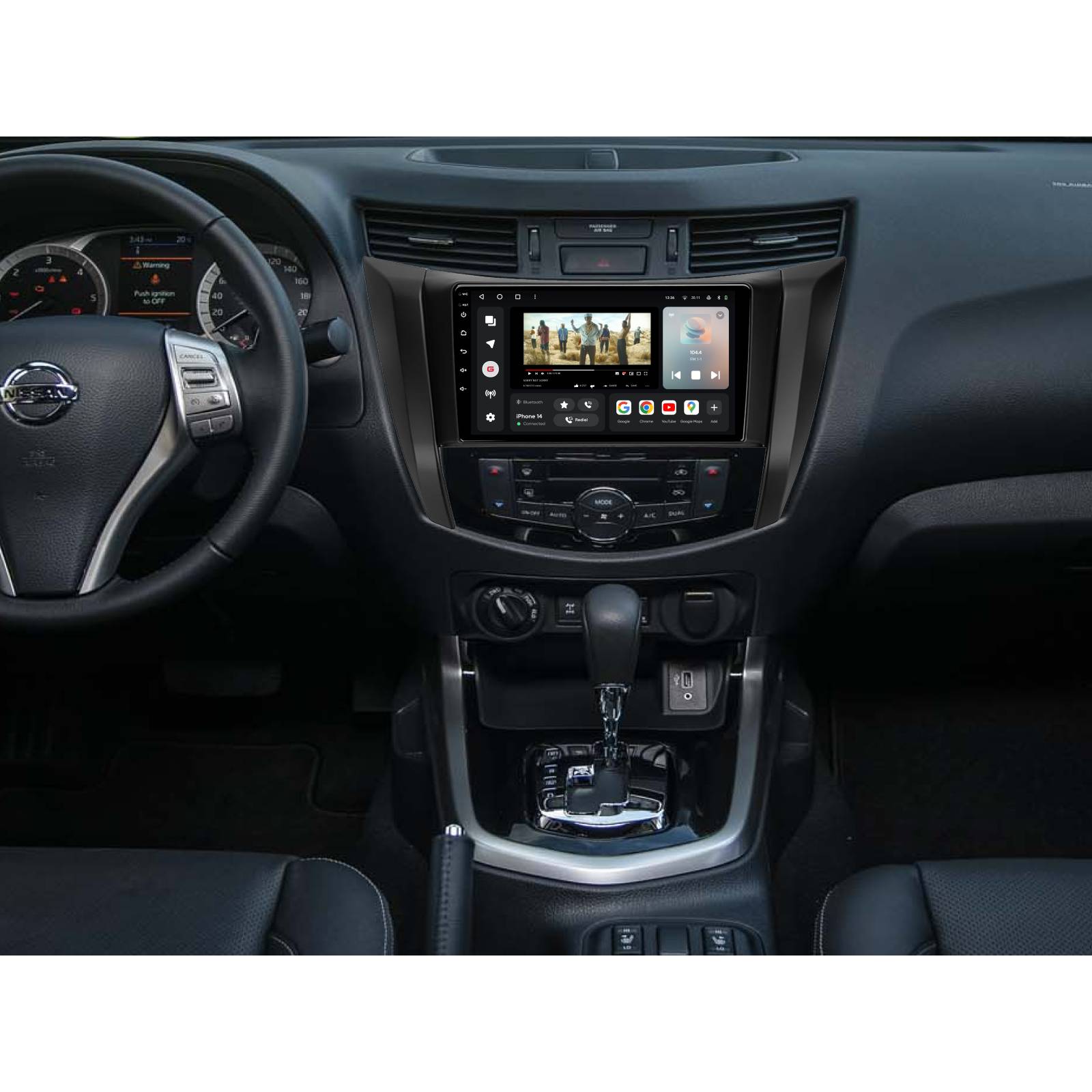 Зовнішній вигляд Автомагнітола GAZER T6009-D23/L PRO для Nissan Navara 4 D23 2014-2021 (79412)