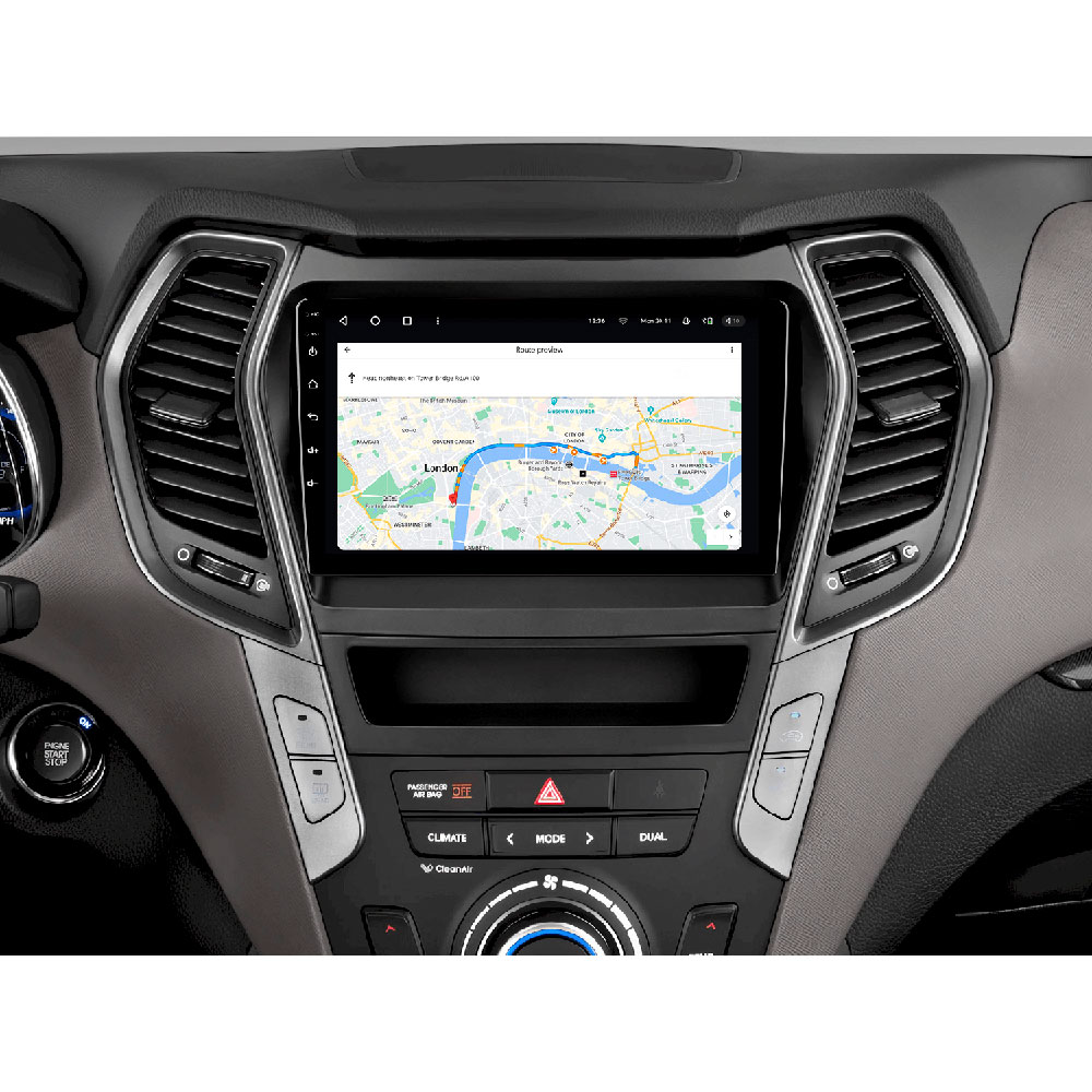 Зовнішній вигляд Автомагнітола GAZER T6009-DM/H PRO для Hyundai Santa Fe 3 DM 2013-2016 (79424)