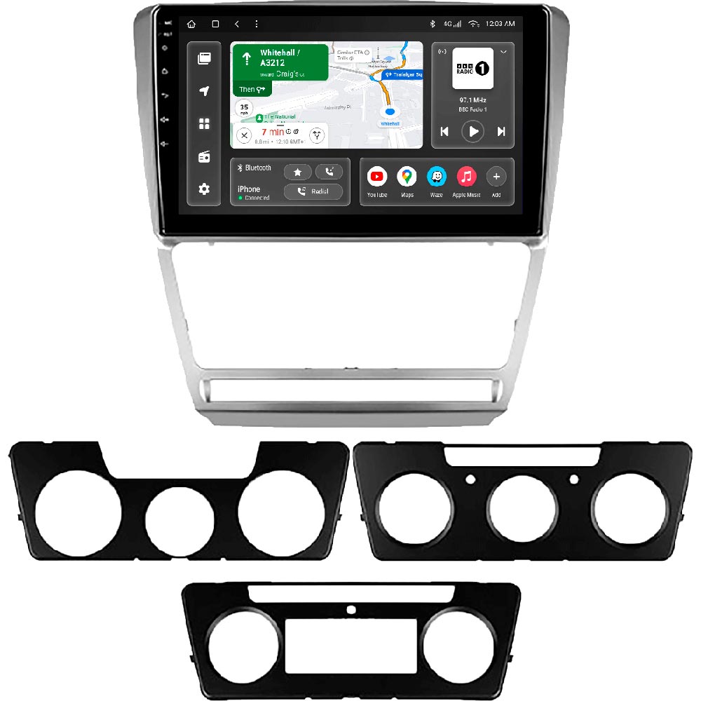 Автомагнітола GAZER T6010-1Z PRO для Skoda Octavia 2 A5 1Z 2008-2013 (80213)