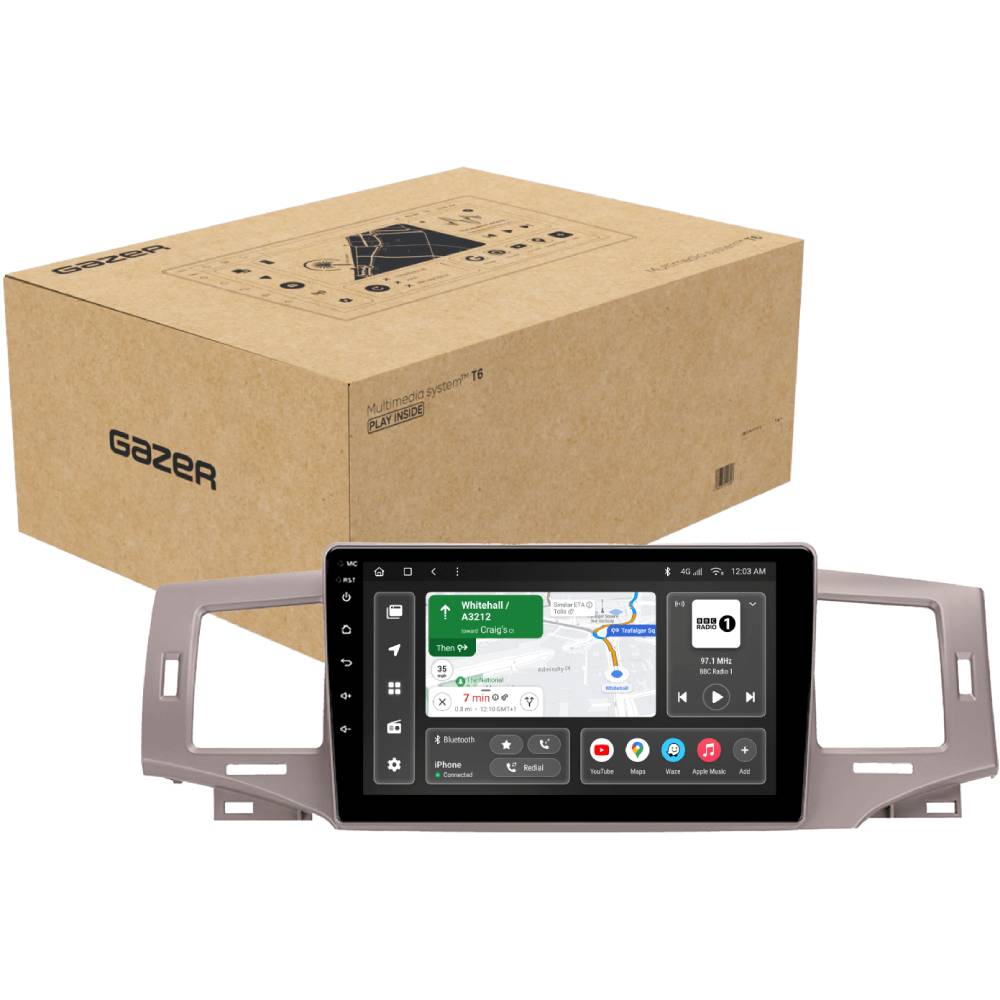 Автомагнітола GAZER T6009-E120F PRO для Toyota Corolla 9 E120 E130 2004-2006 (79438) Додатково Оперативна пам'ять – 4 Гб; внутрішня пам'ять 64 Гб; тип дисплея QLED; тип скла 2.5D загартовані; поділ екрана; швидке пробудження; голосове керування; підтримка IPAS, PDC, TPMS; керування клімат контроль; чіп усілювача: TDA7851; процесор 8 ядер.