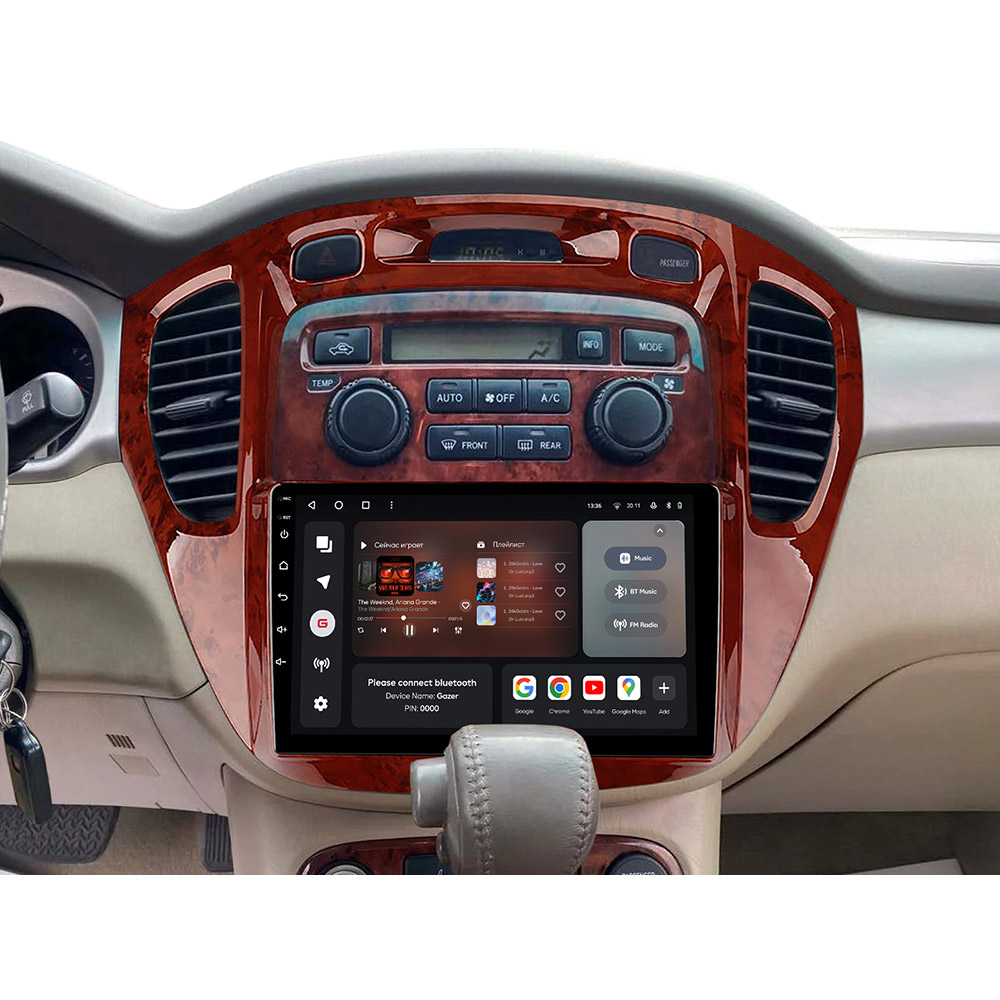 Автомагнітола GAZER T6009-XU20 PRO для Toyota Highlander 1 XU20 2001-2007 (80136) Марка автомобіля Toyota