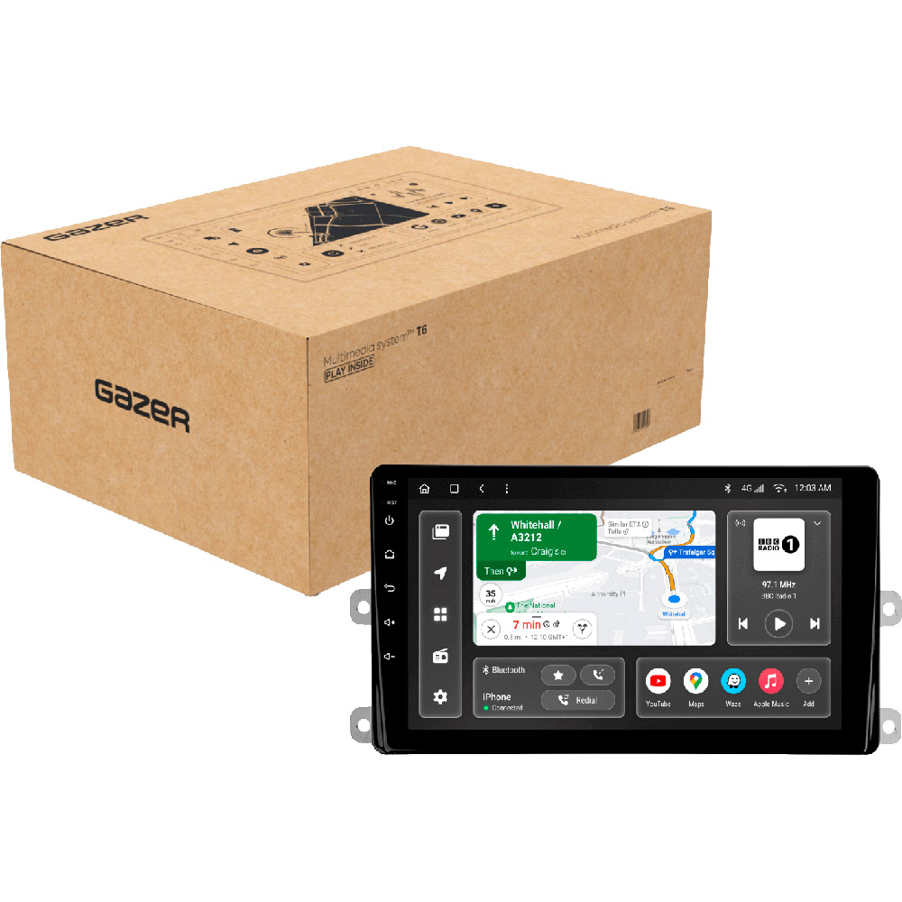 Автомагнітола GAZER T6009-XU70 PRO для Toyota Highlander 4 XU70 2019-2021 (80142) Додатково Оперативна пам'ять – 4 Гб; внутрішня пам'ять 64 Гб; тип дисплея QLED; тип скла 2.5D загартовані; поділ екрана; швидке пробудження; голосове керування; підтримка IPAS, PDC, TPMS; керування клімат контроль; чіп усілювача: TDA7851; процесор 8 ядер.