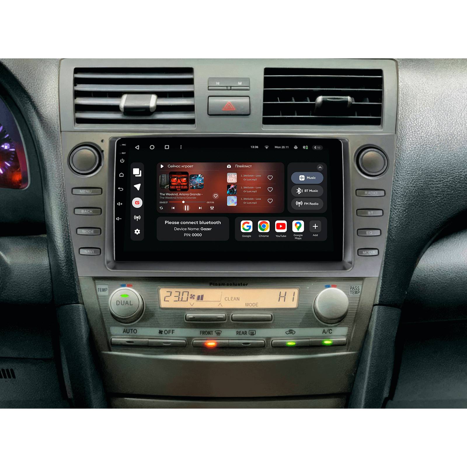 Фото Автомагнітола GAZER T6009-XV40 PRO для Toyota Camry 6 XV40 2006-2011 (80149)