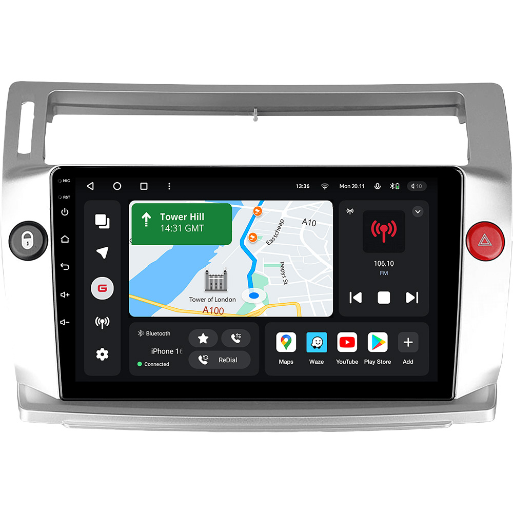 Автомагнітола GAZER T6009-CPF PRO для Citroen C4 LA LC, C-Triomphe, C-Quatre 2004-2014 Автомагнітола GAZER T6009-CPF PRO для Citroen C4 LA LC, C-Triomphe, C-Quatre 2004-2014