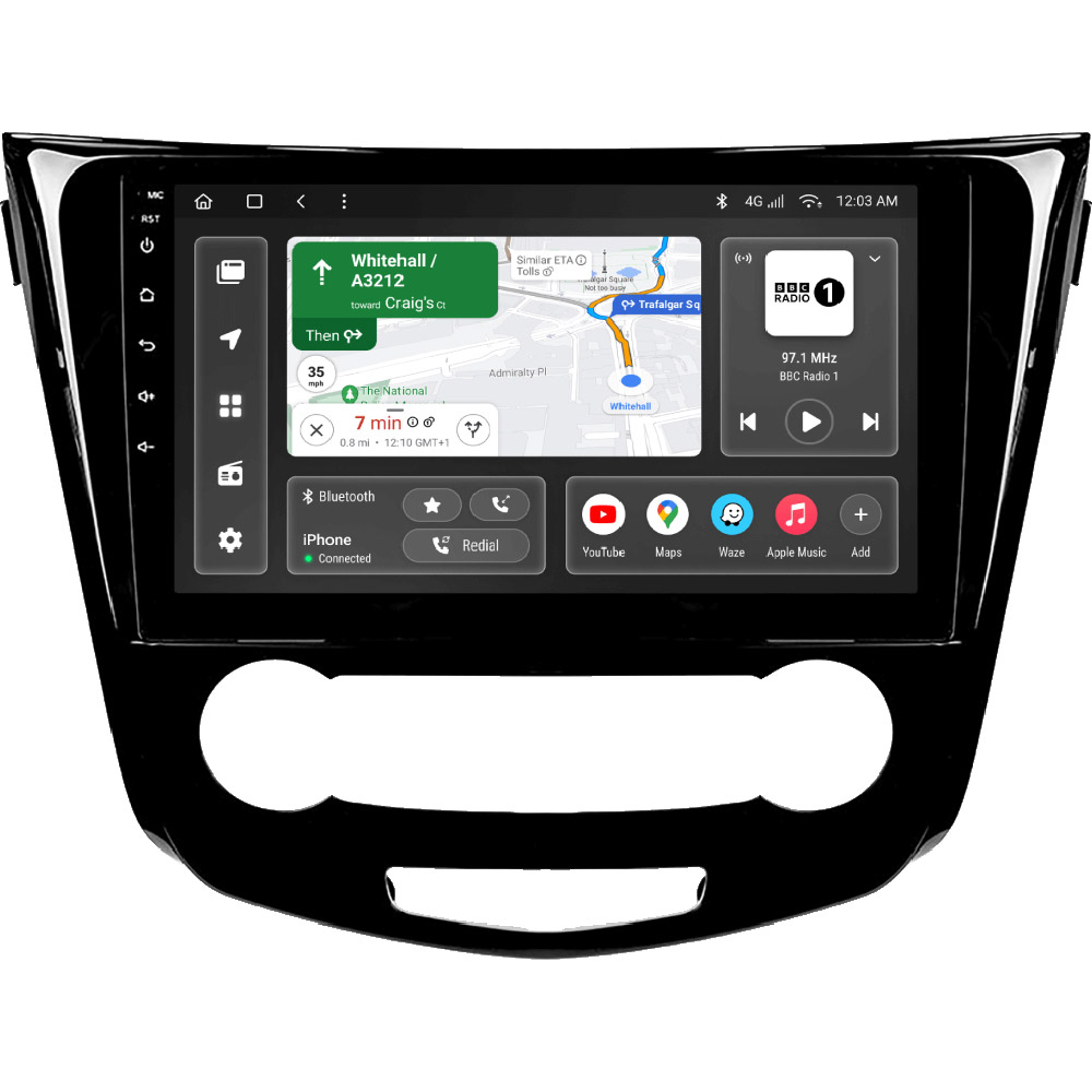 Автомагнітола GAZER T6010-T32/L PRO для Nissan X-Trail 3, Qashqai 2 (Manual air conditioning) Автомагнітола GAZER T6010-T32/L PRO для Nissan X-Trail 3, Qashqai 2 (Manual air conditioning)