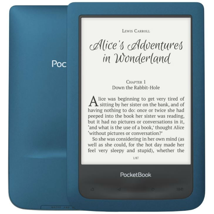 Електронна книга POCKETBOOK 641 Aqua 2 Azure (PB641-A-CIS) Сенсорний екран True