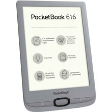 Электронная книга POCKETBOOK 616 Basic Lux 2 Matte Silver (PB616-S-CIS)