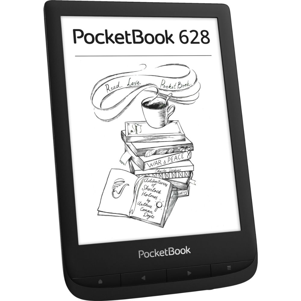 Электронная книга POCKETBOOK 628 Touch Lux 5 Black (PB628-P-CIS) Сенсорный экран True