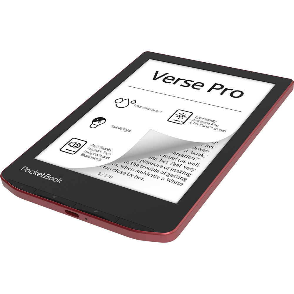 Електронна книга Pocketbook Verse Pro Passion Red (PB634-3-CIS) Роздільна здатність 1072x1448