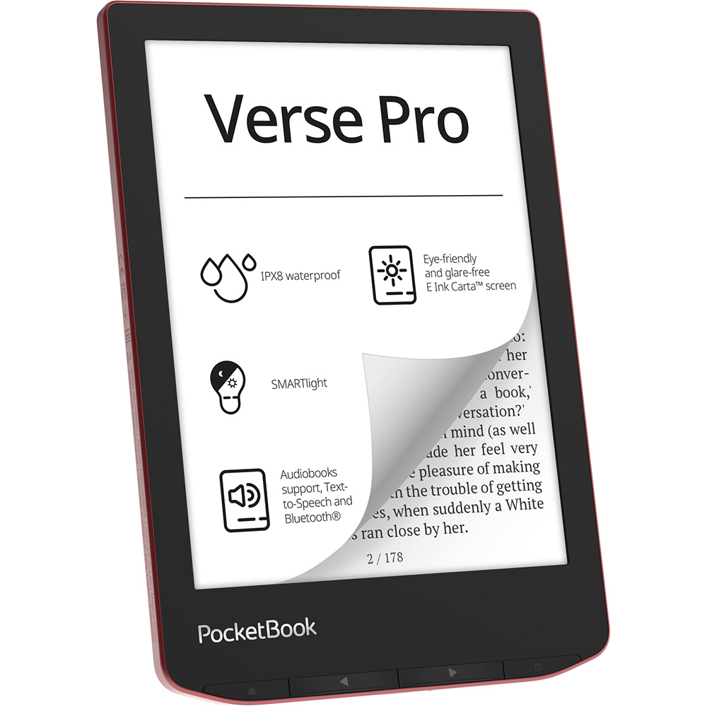 Електронна книга Pocketbook Verse Pro Passion Red (PB634-3-CIS) Сенсорний екран True