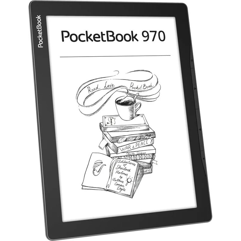 Зовнішній вигляд Електронна книга POCKETBOOK 970 InkPad Lite Mist Grey (PB970)