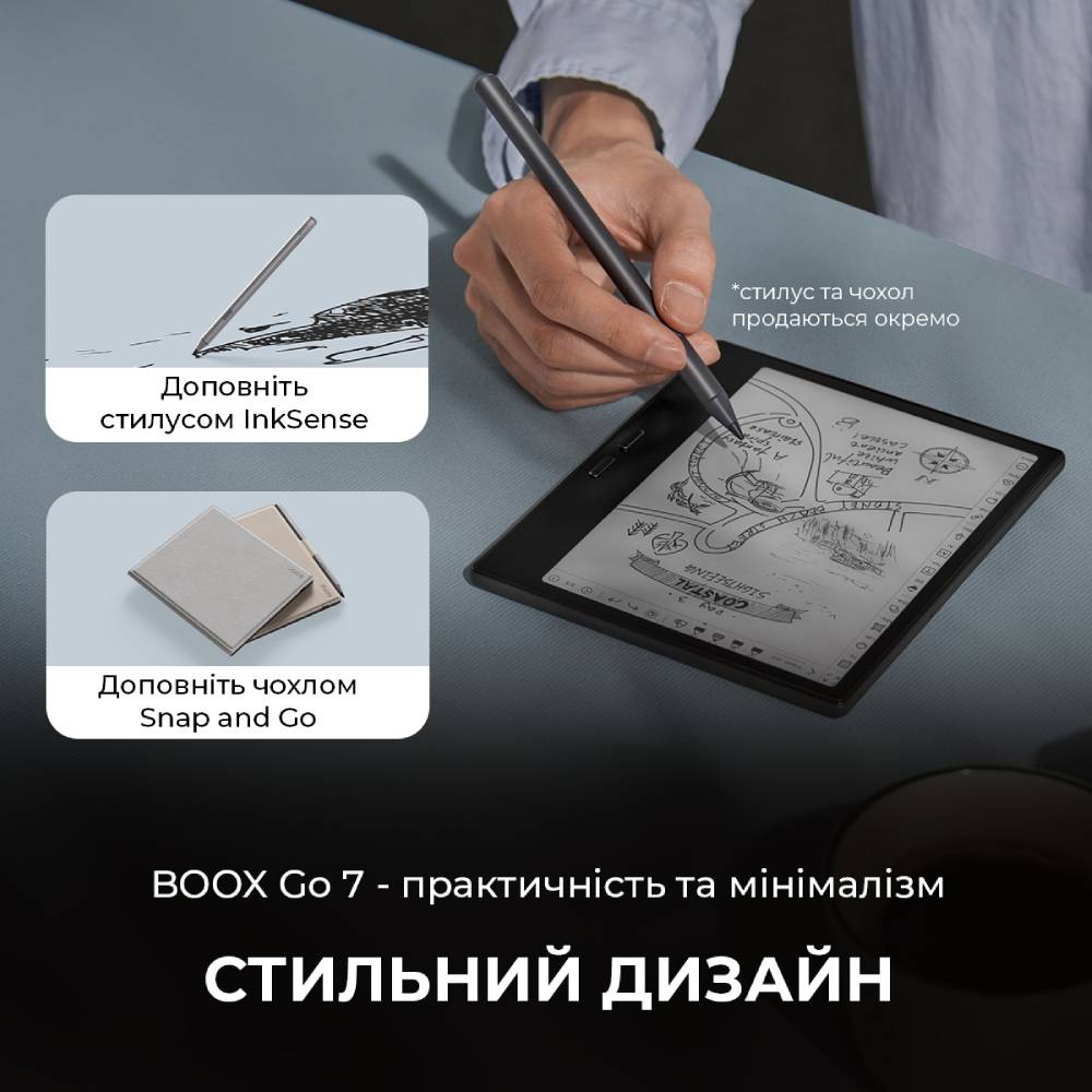 Фото Електронна книга BOOX Go 7 Black (BOOX_Go7_Black)
