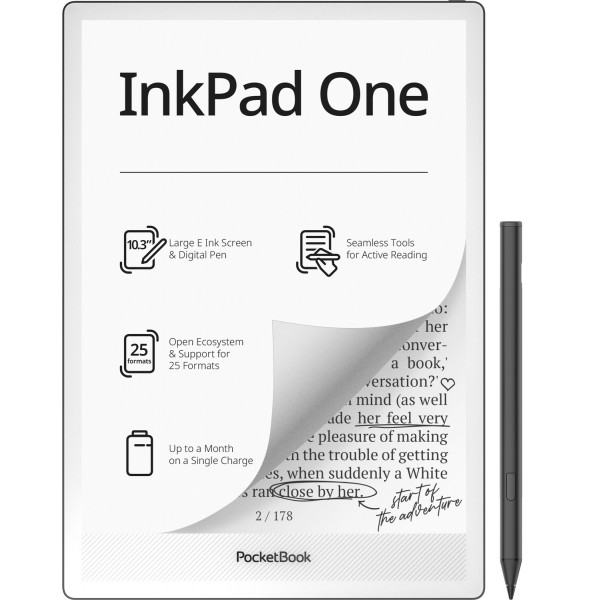 Електронна книга POCKETBOOK InkPAd One Black (PB1030-8-WW)