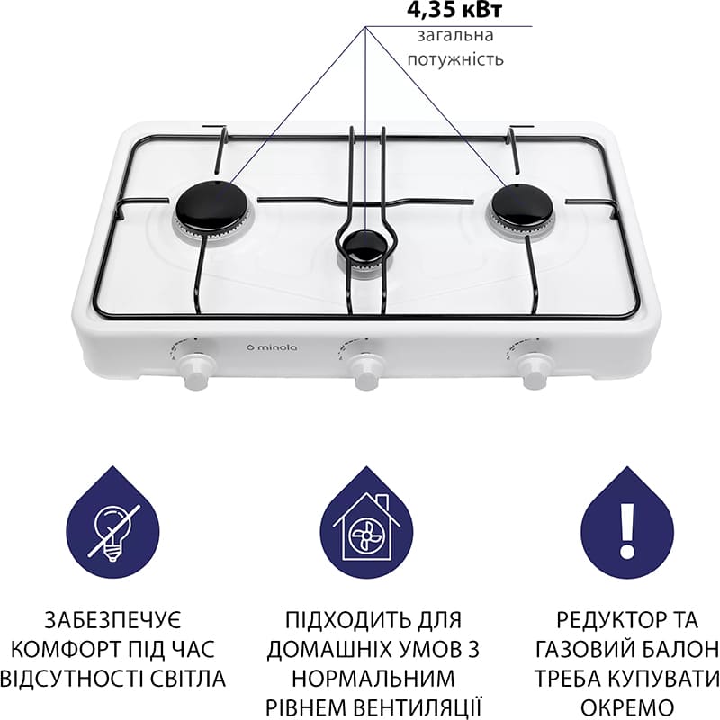 Плитка MINOLA TGH 300 WH Матеріал поверхні емаль