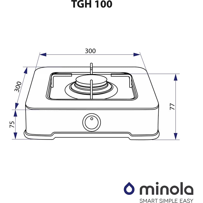 Плитка MINOLA TGH 100 BL Потужність 1850