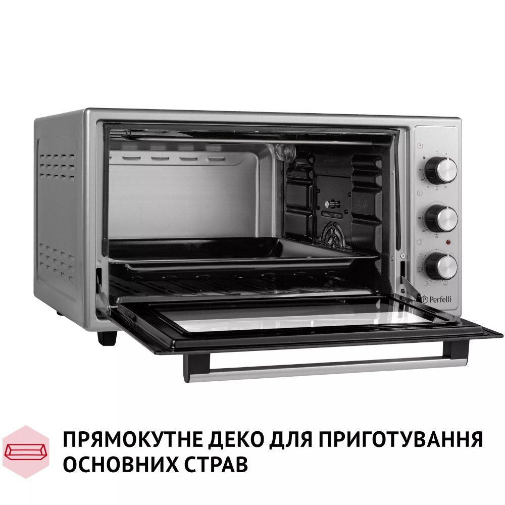 Электропечь PERFELLI SIERRA 48 GREY Максимальная температура нагрева 280