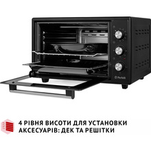 Электропечь PERFELLI Classic 37 Black