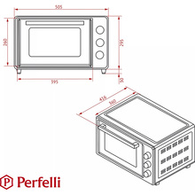 Электропечь PERFELLI Classic 37 Black