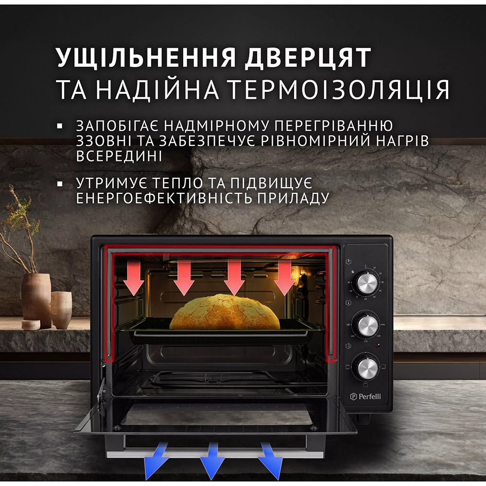 В интернет магазине Электропечь PERFELLI Classic 37 Black