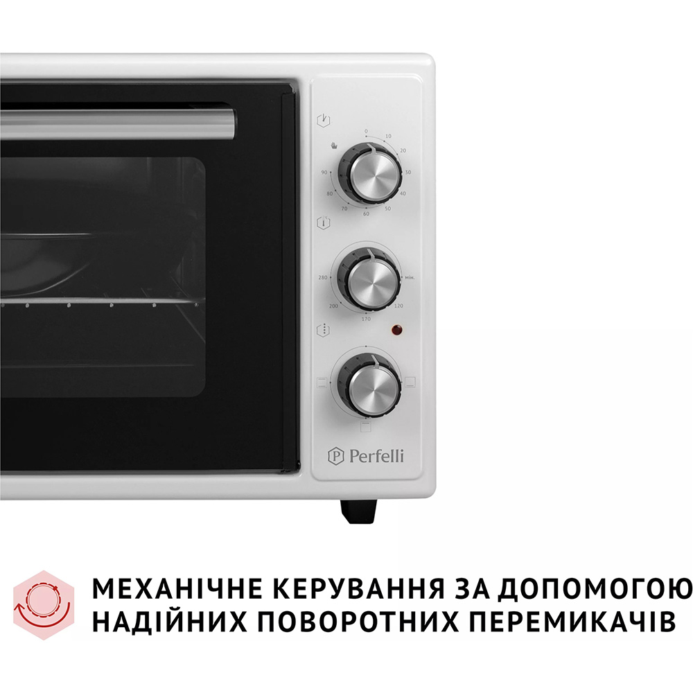 Внешний вид Электропечь PERFELLI Classic 37 White