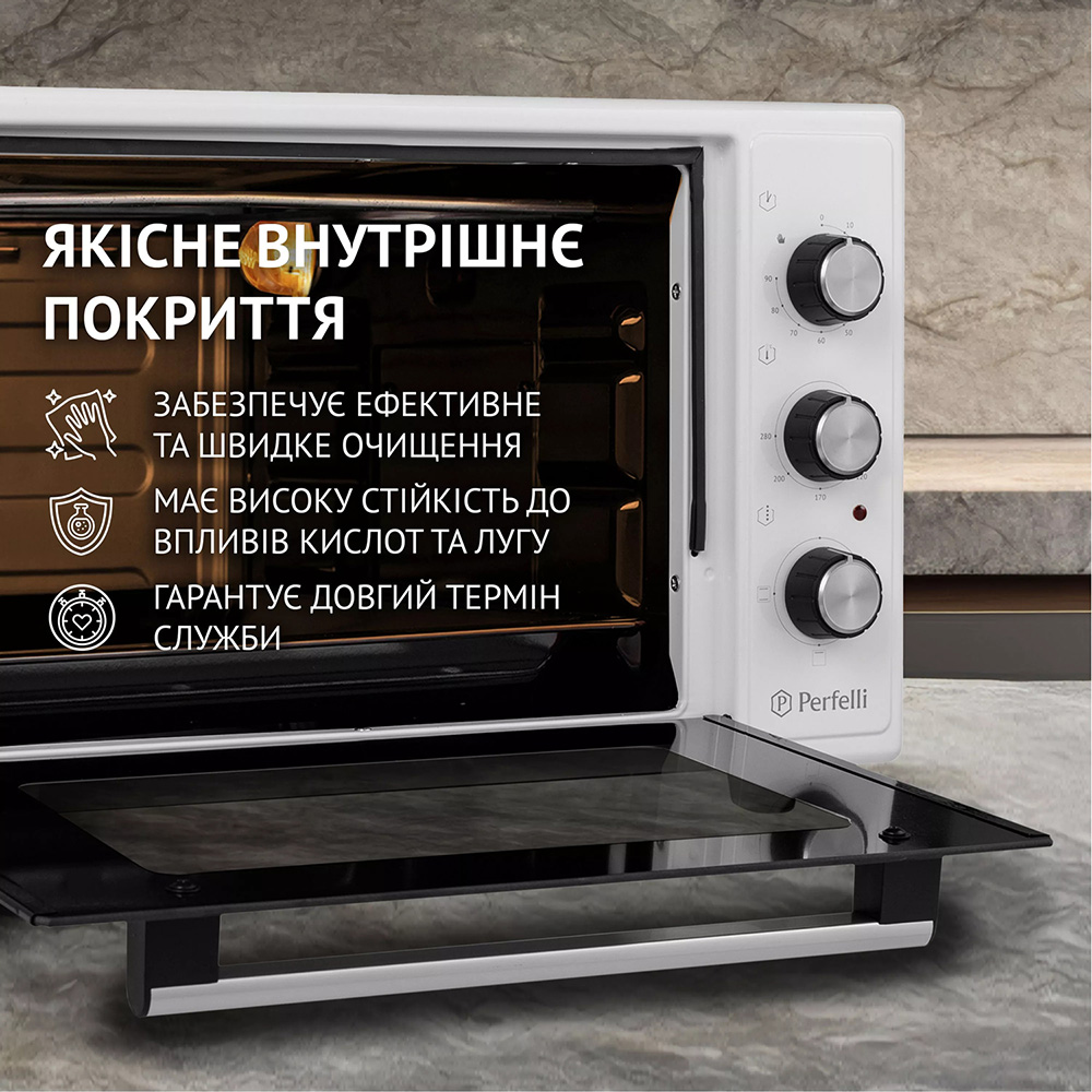 Обзор Электропечь PERFELLI Classic 37 White