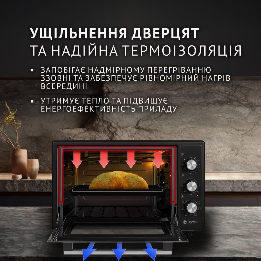Внешний вид Электропечь PERFELLI SIERRA 37 BLACK