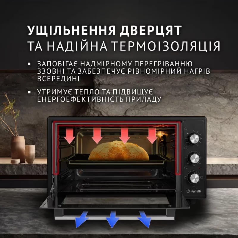Фото Электропечь PERFELLI CLASSIC 48 BLACK