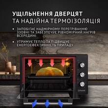 Электропечь PERFELLI MIRAGE 37 BLACK