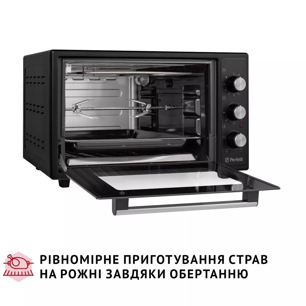 Обзор Электропечь PERFELLI MIRAGE 37 BLACK