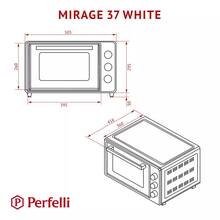 Электропечь PERFELLI MIRAGE 37 WHITE