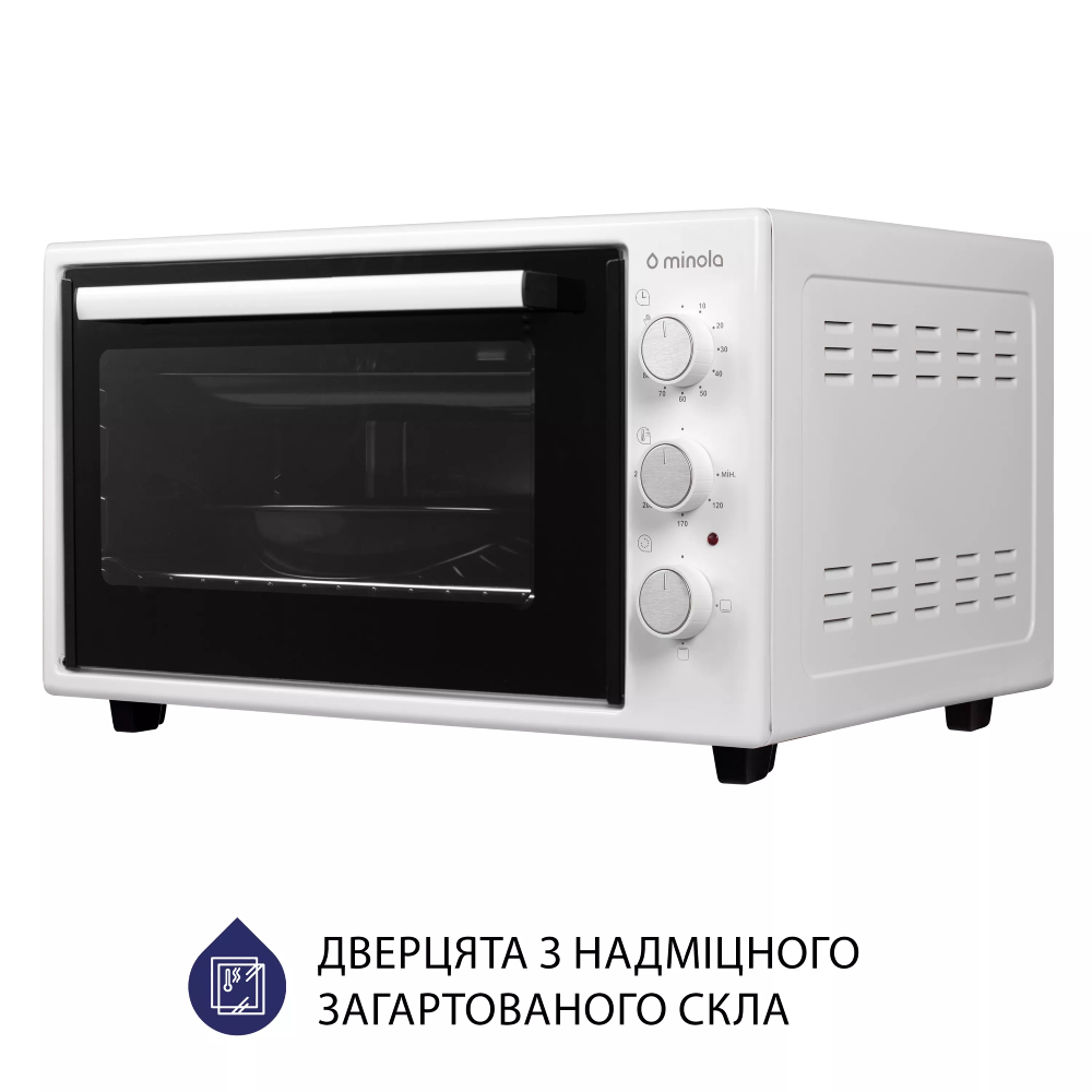 Електропіч MINOLA FOE 3714 WH Таймер 90