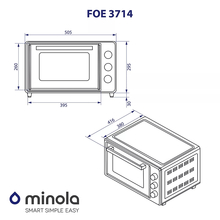 Електропіч MINOLA FOE 3714 WH