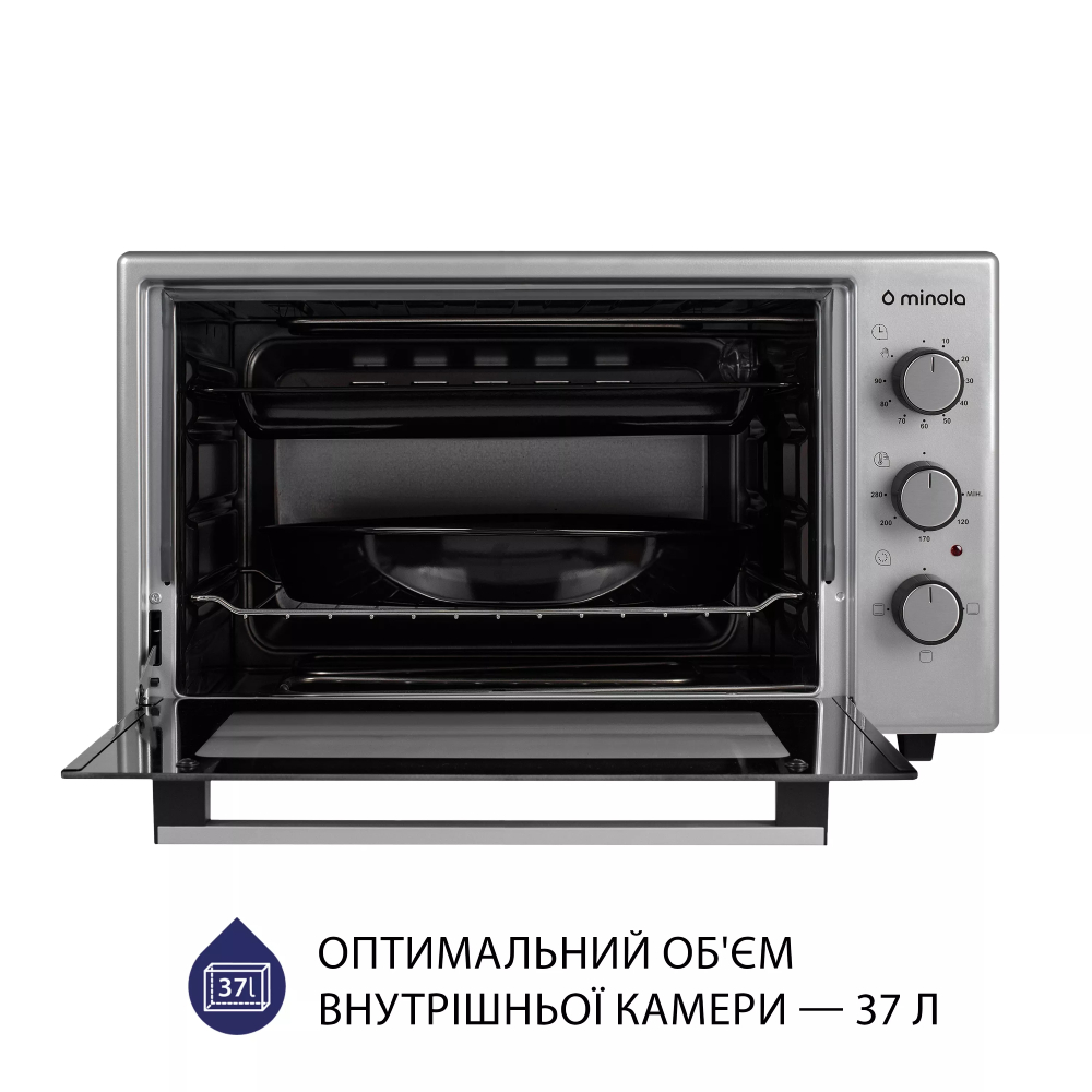 Електропіч MINOLA FOE 3714 GR Потужність 1400