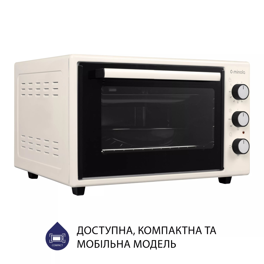 Електропіч MINOLA FOE 3714 IV Максимальна температура нагріву 280